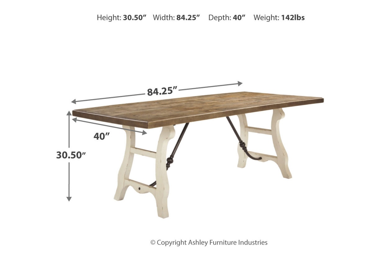 【doncat】 Ashley Dazzelton Rectangular Dining Room Table D742-25 - Portland